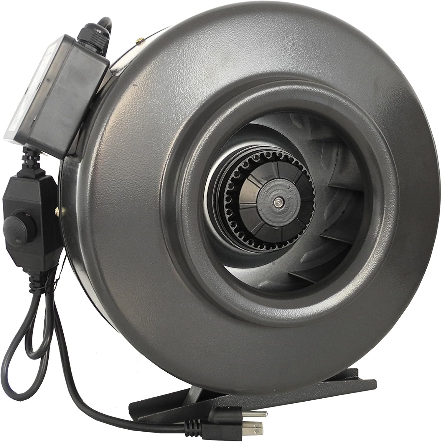 Hydro Crunch N201111-202080-DT Ventilador en línea de 4 pulgadas 188 CFM y filtro de carbono de 4 x 12 pulgadas con kit de ventilación hidropónica