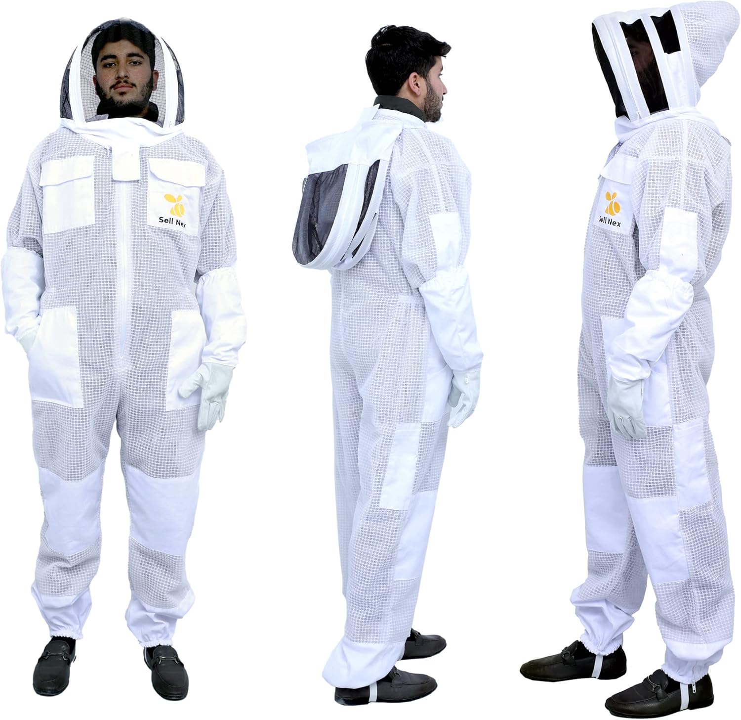 Sell Nex – Traje de abeja profesional de 3 capas ventilado para apicultor, traje de apicultura, traje a prueba de picaduras de abeja, con velo de