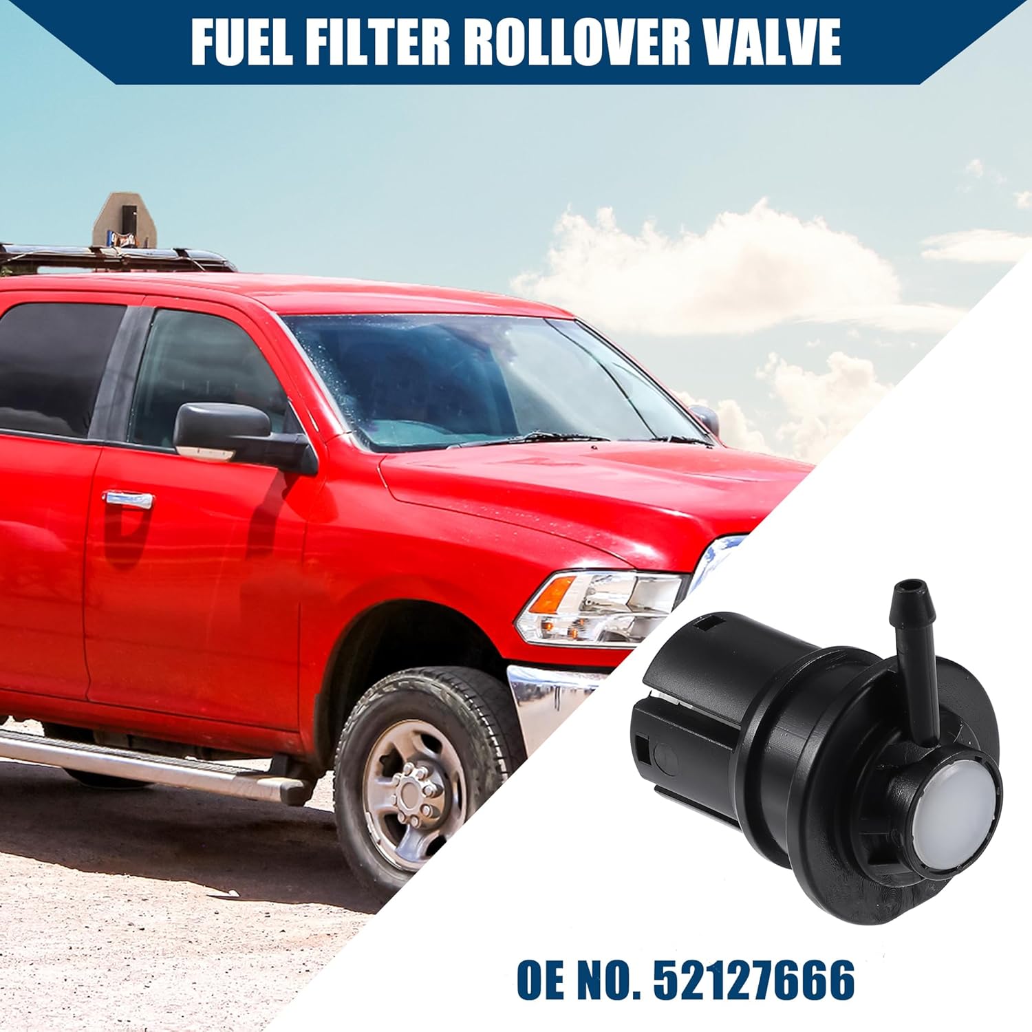 Hihaha No.52127666 Bomba de válvula enrollable de filtro de combustible para Dodge para Ram 1500 2500 3500 camión bomba de combustible dieseltanque