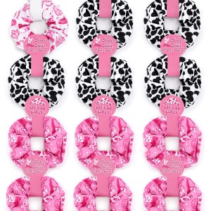 CiyvoLyeen Let’s Go – Coleteros para el pelo para niñas, con estampado de vaca occidental, cuerdas elásticas para cola de caballo de discoteca, CiyvoLyeen Let’s Go – Coleteros para el pelo para niñas, con estampado de vaca occidental, cuerdas elásticas para cola de caballo de discoteca,