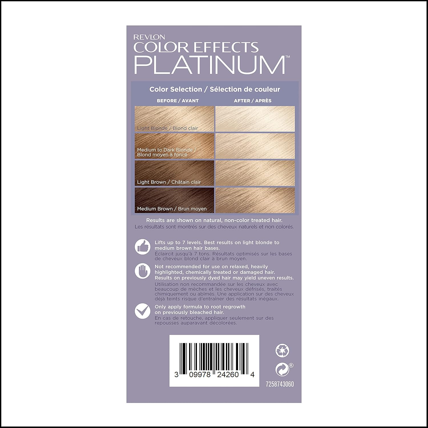Revlon Color Effects – Kit de resaltado permanente, sin amoníaco ni parabenos, 60 platino, 8 onzas (paquete de 1)