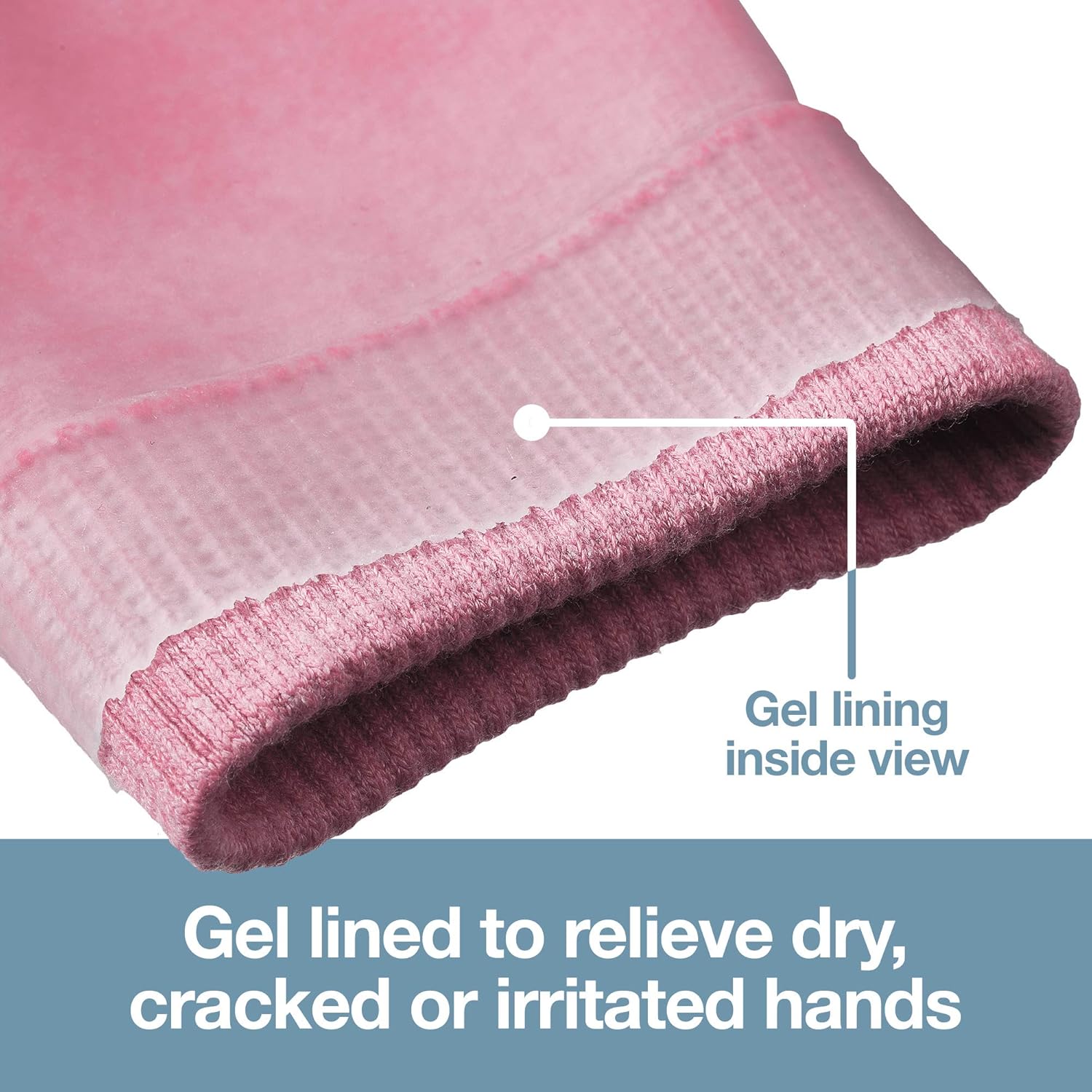 ZenToes Guantes hidratantes con forro de gel, tratamiento para manos secas, 1 par de guantes hidratantes para curación de manos agrietadas, reparan
