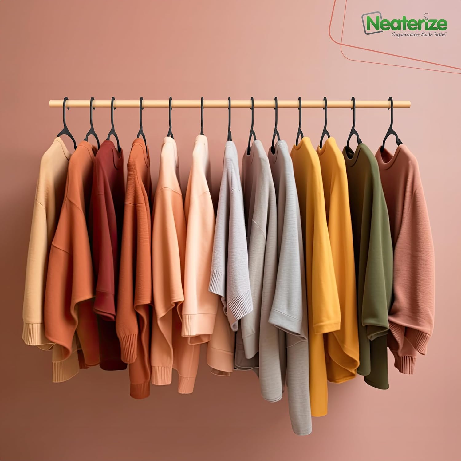 Perchas de plástico para ropa, paquete de 100 unidades para adultos, perchas de plástico, el colgador perfecto para colgar abrigos y perchas para