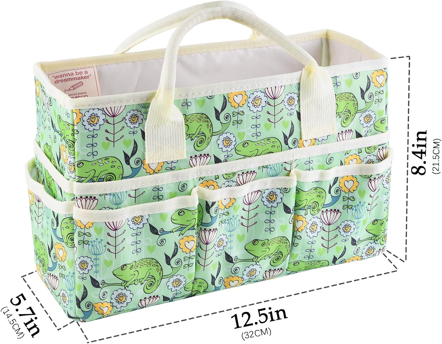 Bolsa organizadora de manualidades con múltiples bolsillos, organizador grande de almacenamiento de arte con asas para arte, manualidades, costura,