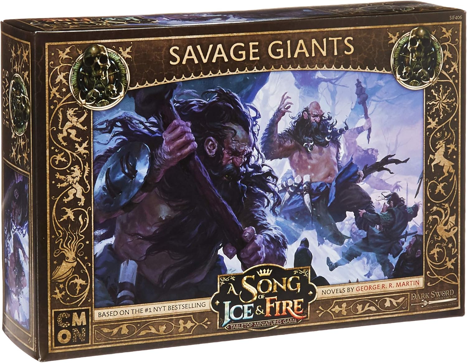 Caja de unidad de miniatura de mesa de Canción de Hielo y Fuego, gigantes salvajes, imponentes gigantes de poder crudo. Juego de estrategia para