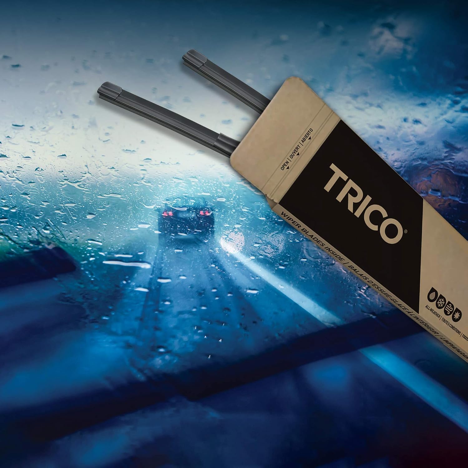 Trico Gold – Juego de 2 limpiaparabrisas de repuesto para automóvil, de 24 y 21 pulgadas (18-2421), fácil instalación y visibilidad superior en la
