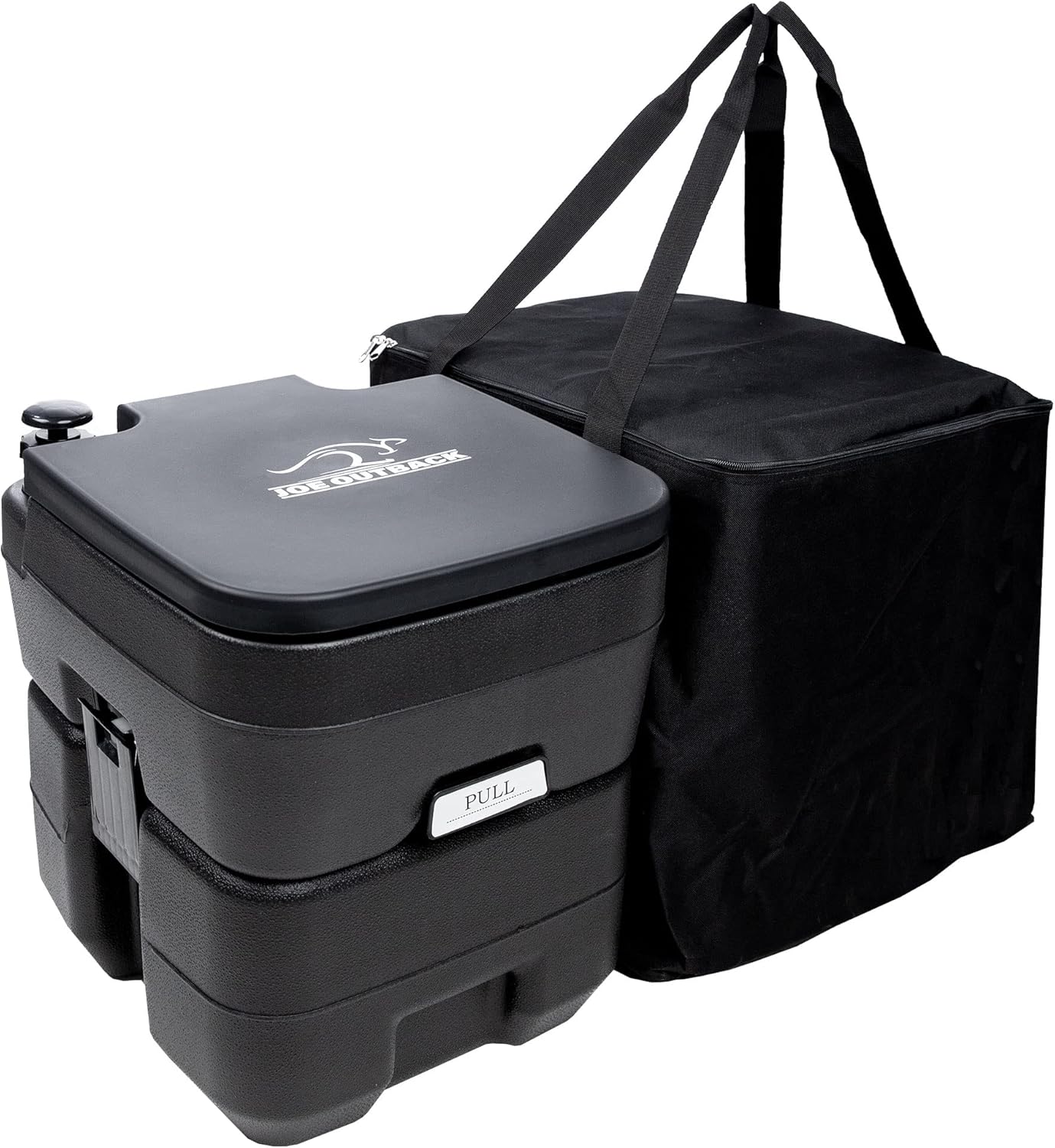 Inodoro de camping con bolsas de inodoro  Inodoro de campamento de agua dulce de 2.5 galones para hasta 50 descargas limpias  Inodoro portátil sin