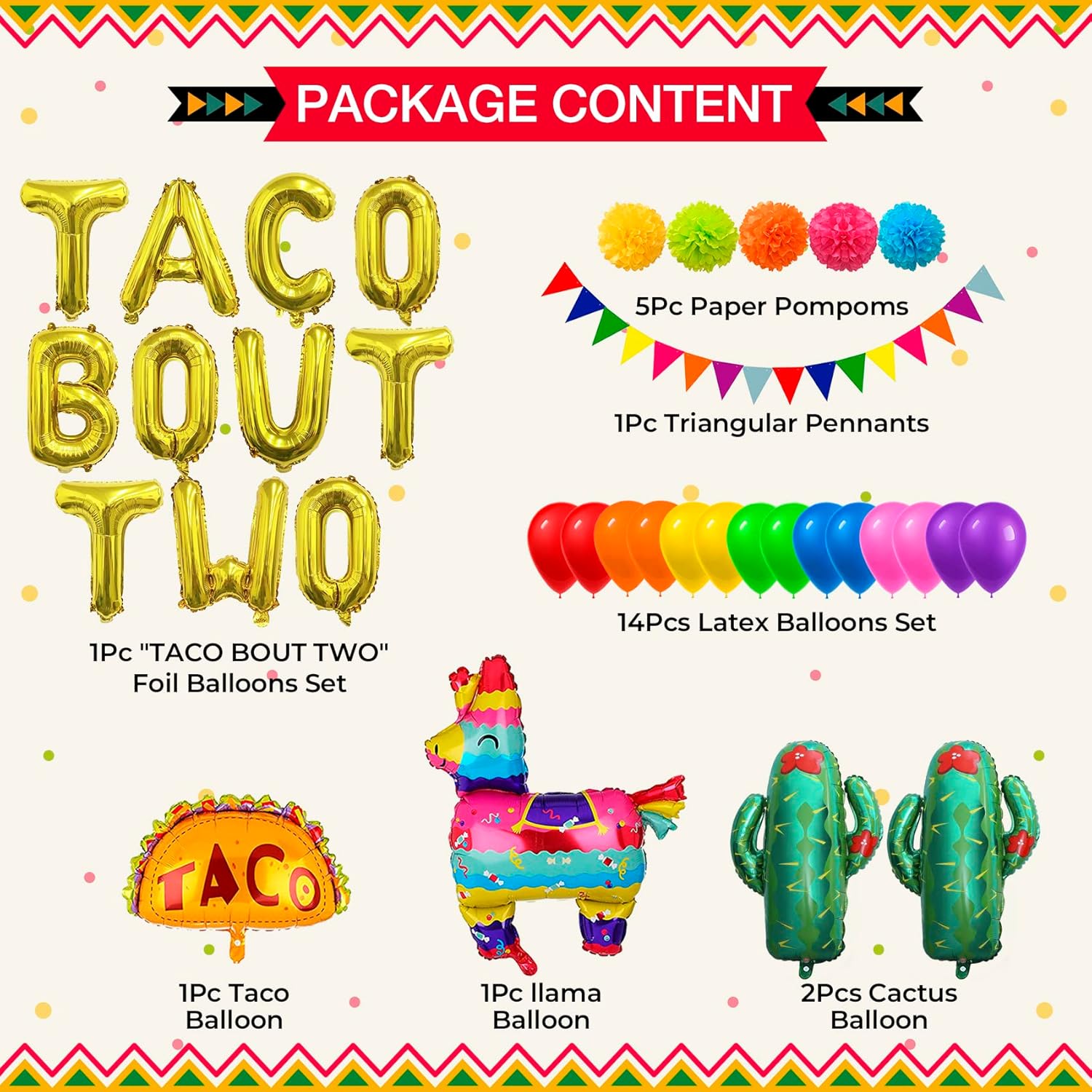 Taco Bout – Cartel de dos globos para decoración de fiesta de cumpleaños de dos cumpleaños, fiesta de taco, fiesta mexicana, dos cumpleaños,
