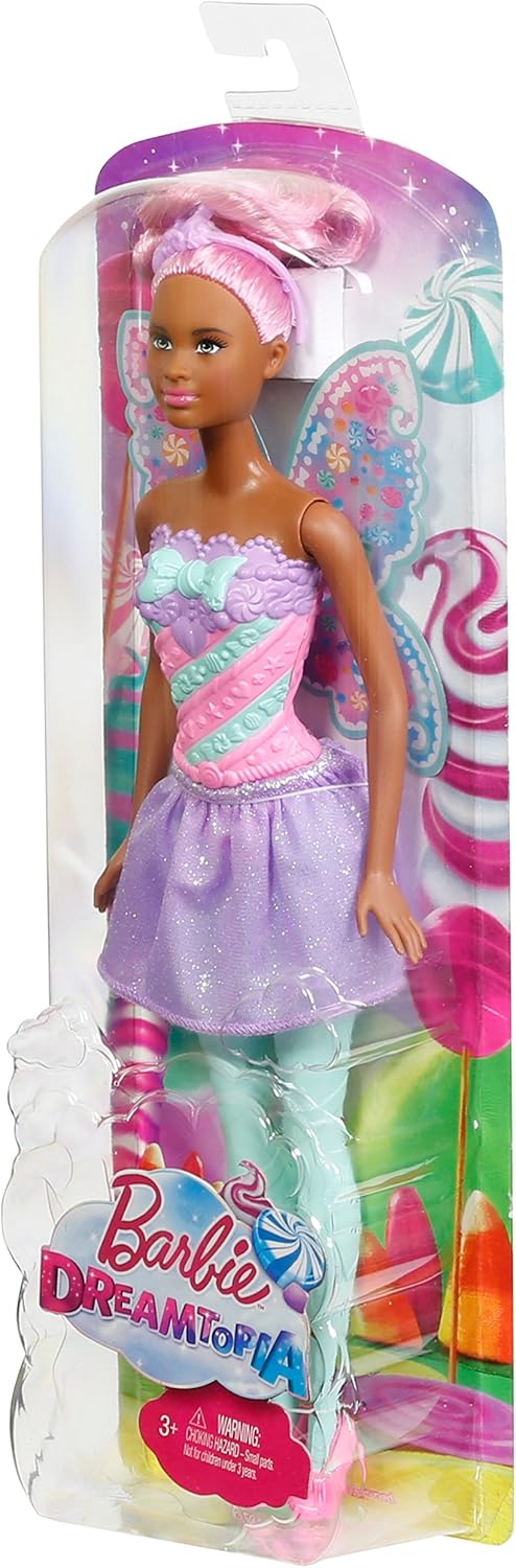 Barbie Dreamtopia – Muñeca de caramelo de hada, rosa