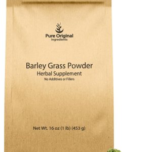 PURE ORIGINAL INGREDIENTS Hierba de cebada en polvo, 1 libra, suplemento herbario, siempre puro, sin rellenos PURE ORIGINAL INGREDIENTS Hierba de cebada en polvo, 1 libra, suplemento herbario, siempre puro, sin rellenos