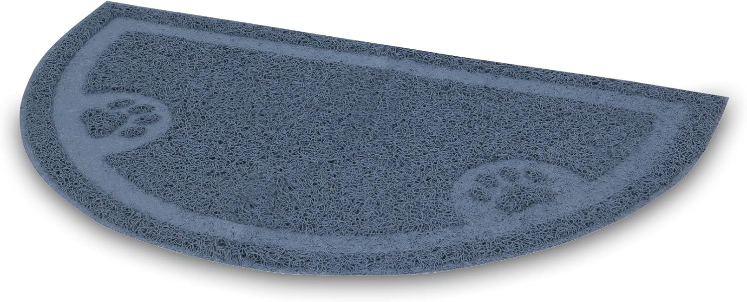 PETMATE Tapete para atrapar arena de 12 círculo, azul hielo