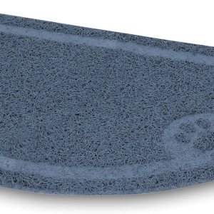 PETMATE Tapete para atrapar arena de 12 círculo, azul hielo PETMATE Tapete para atrapar arena de 12 círculo, azul hielo