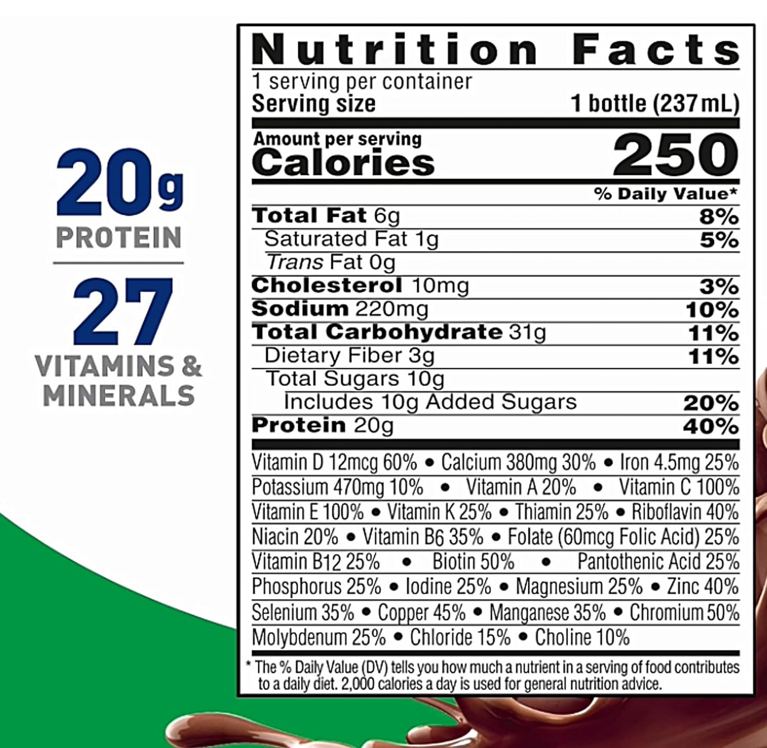 Boost Balanced – Variedad de batidos nutricionales  Alto en proteínas  Sabores de chocolate, fresa, vainilla  0.71 onzas de proteína, 27 vitaminas y