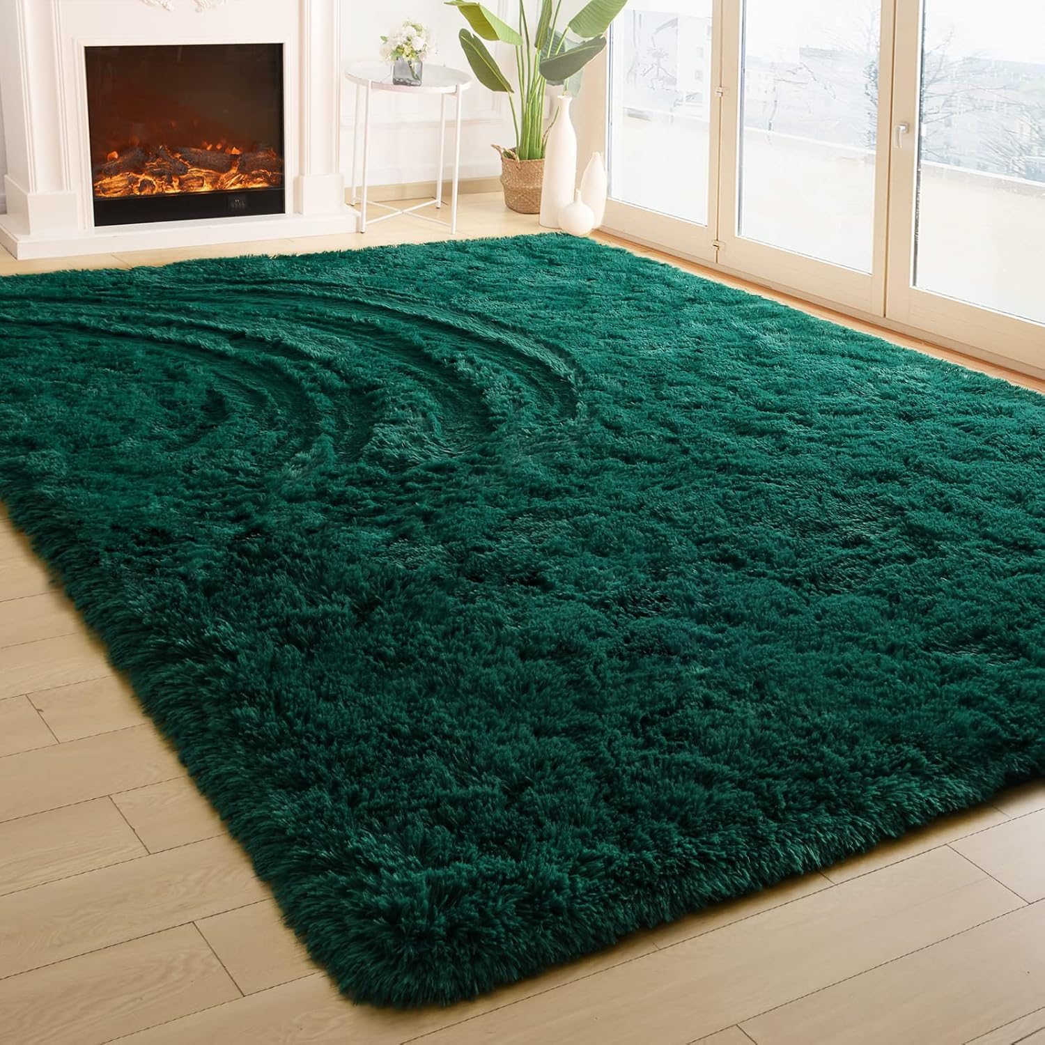 Merelax – Tapete moderno afelpado para habitación, sala, habitación de niños y guardería, tapete decorativo suave, cómodo y antideslizante para