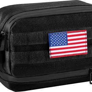 Dinictis Neceser táctico, kit Dopp, bolsa de aseo de viaje para hombres, bolsa de afeitar resistente al agua, se adapta al cuidado de la piel Dinictis Neceser táctico, kit Dopp, bolsa de aseo de viaje para hombres, bolsa de afeitar resistente al agua, se adapta al cuidado de la piel