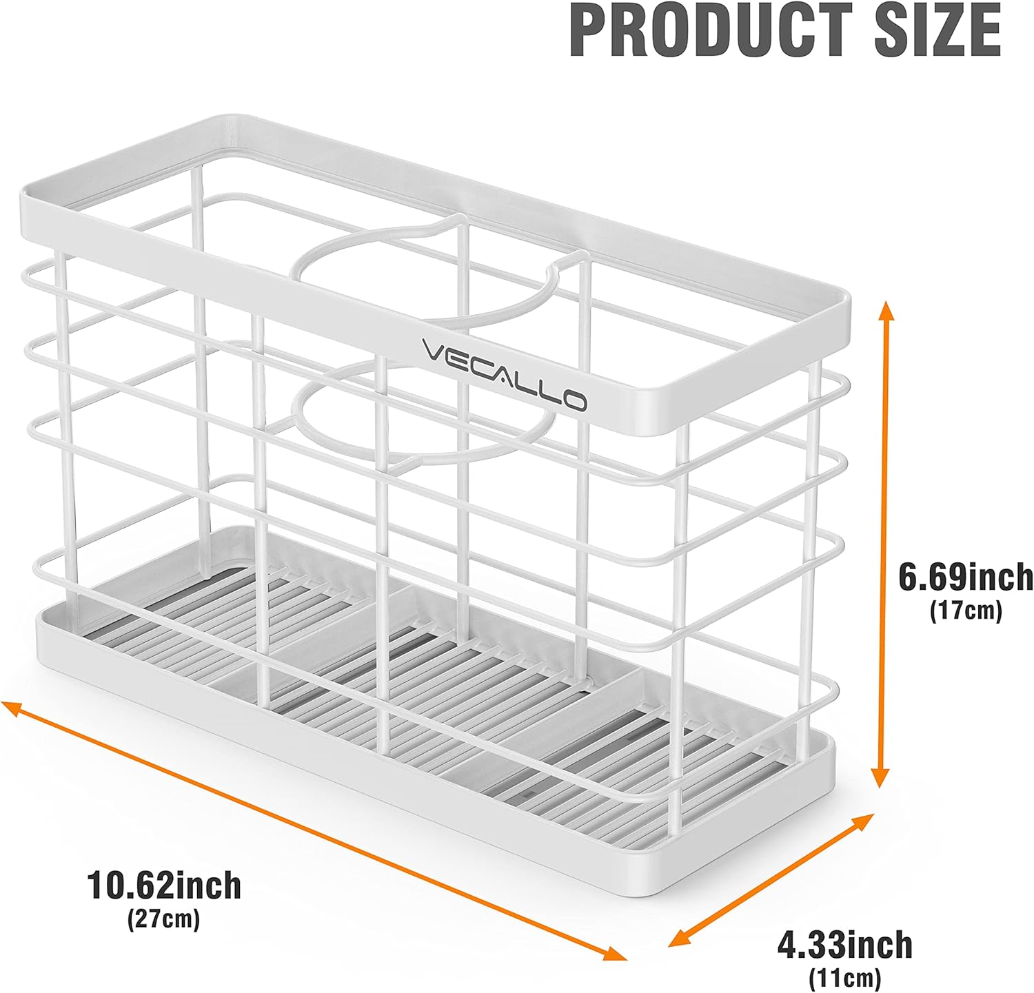 Organizador de herramientas para el cabello, soportes para rizador, cesta organizadora de baño, organizador de suministros para el cabello, soporte