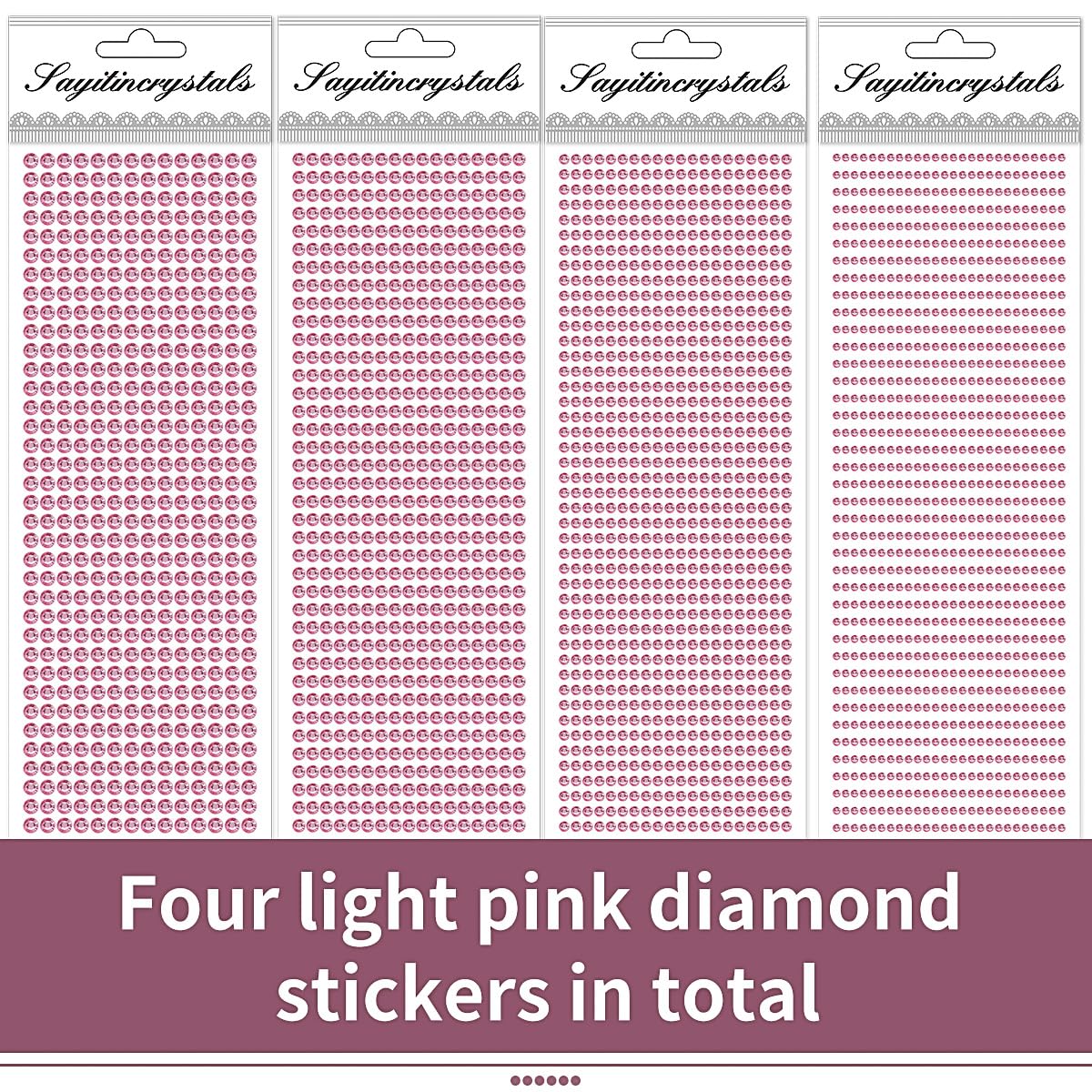 3090 calcomanías de diamantes de imitación de cara rosada, gemas autoadhesivas para el cabello, joyas faciales para maquillaje, calcomanías de
