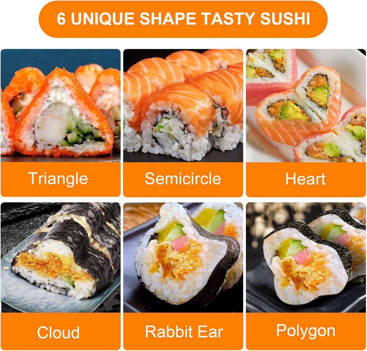Paquete de 31 kit de fabricación de sushi mejorado para principiantes y amantes del sushi, accesorios de cocina para hacer sushi como alfombrillas
