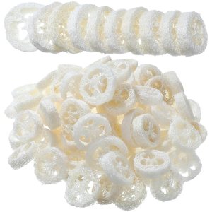 120 piezas de lufa natural para hacer jabón a granel de 1.96 pulgadas, esponja natural reutilizable de esponja de lufa orgánica exfoliante para 120 piezas de lufa natural para hacer jabón a granel de 1.96 pulgadas, esponja natural reutilizable de esponja de lufa orgánica exfoliante para