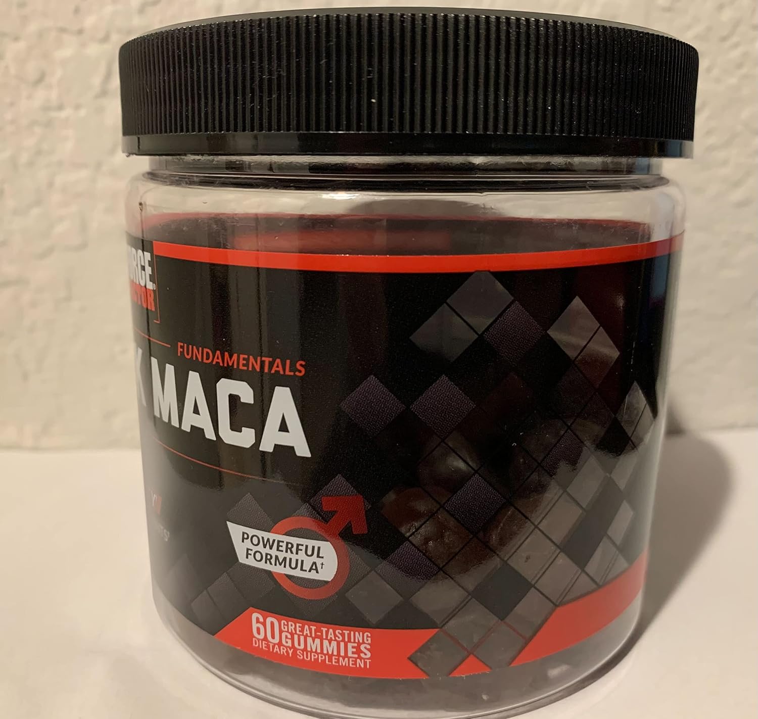 Force Factor Gomitas de maca negra, paquete de 2, raíz de maca negra para mejorar la vitalidad masculina, aumentar la energía y la fuerza, con