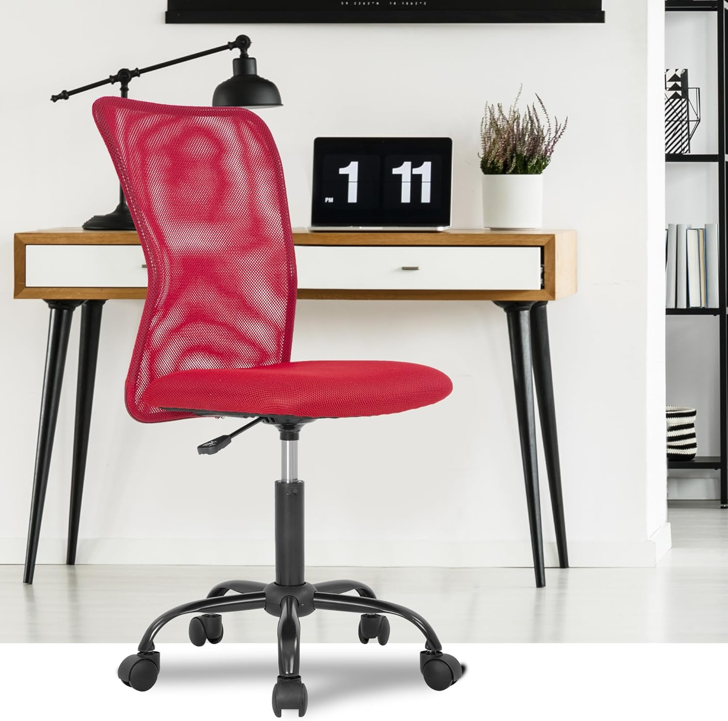 PayLessHere Silla de oficina, silla de escritorio, silla ergonómica de malla para computadora, soporte para espalda, moderno, ejecutivo, respaldo