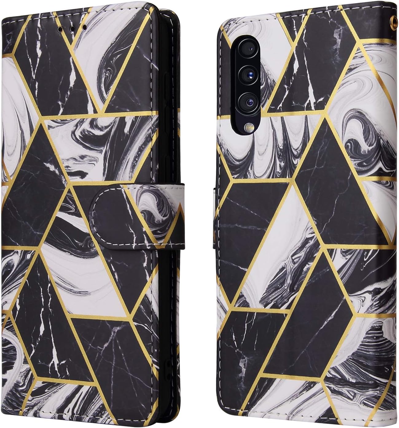 Asuwish Compatible con Xiaomi Redmi 9A Redme 9i Funda tipo cartera y protector de pantalla de vidrio templado, soporte de cuero con tapa para