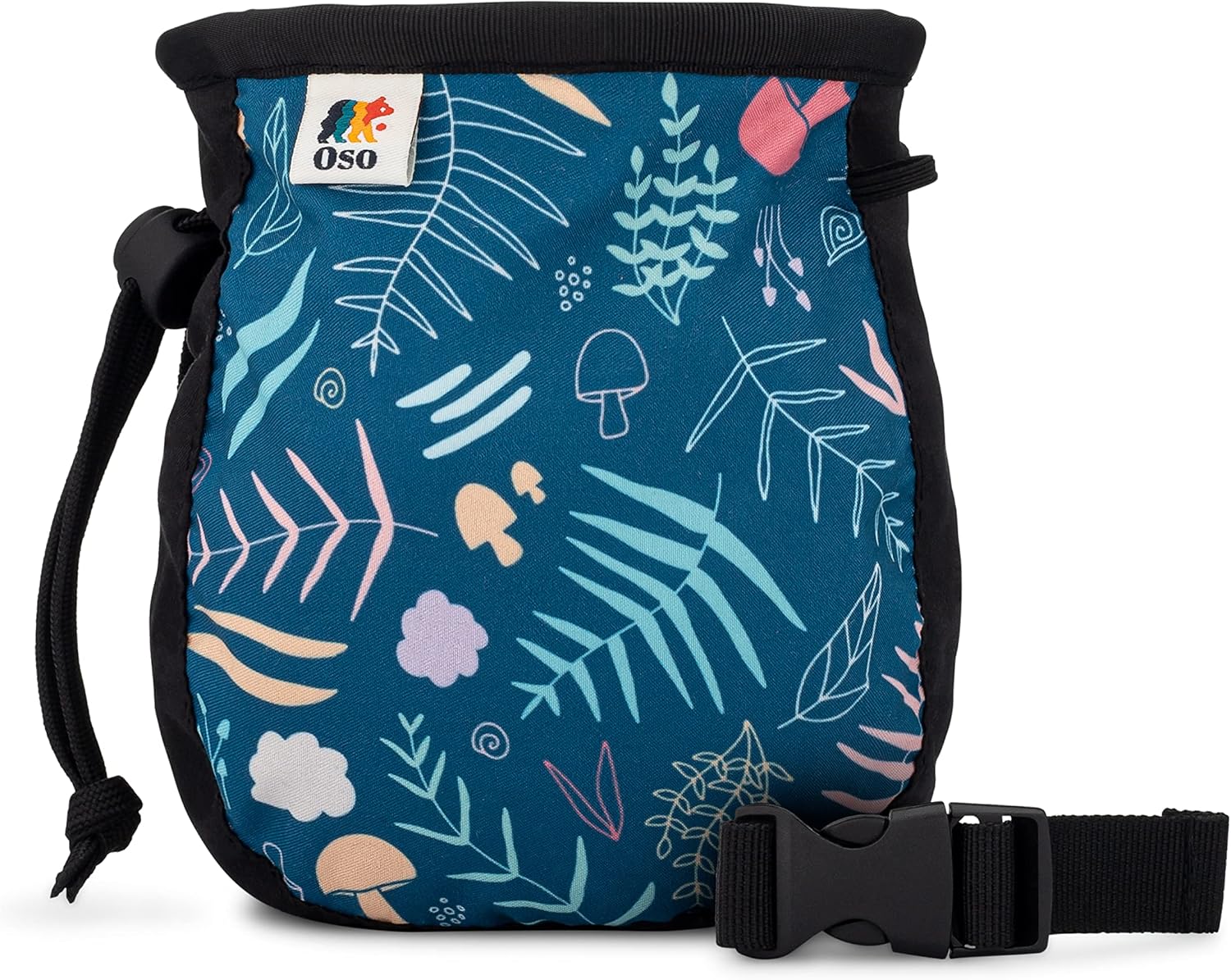 Bolsa de tiza para escalada en roca, bolsa de cierre de cordón sin fugas, cinturón de clip rápido ajustable, perfecta para escalada en gimnasio,