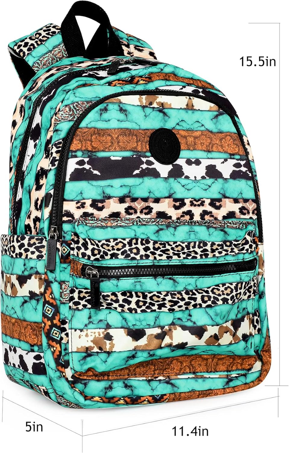 Montana West Western – Mochila para mujer, ligera, informal, para viajes con computadora portátil, *A1-boho Leopard 4, Mochilas Daypack