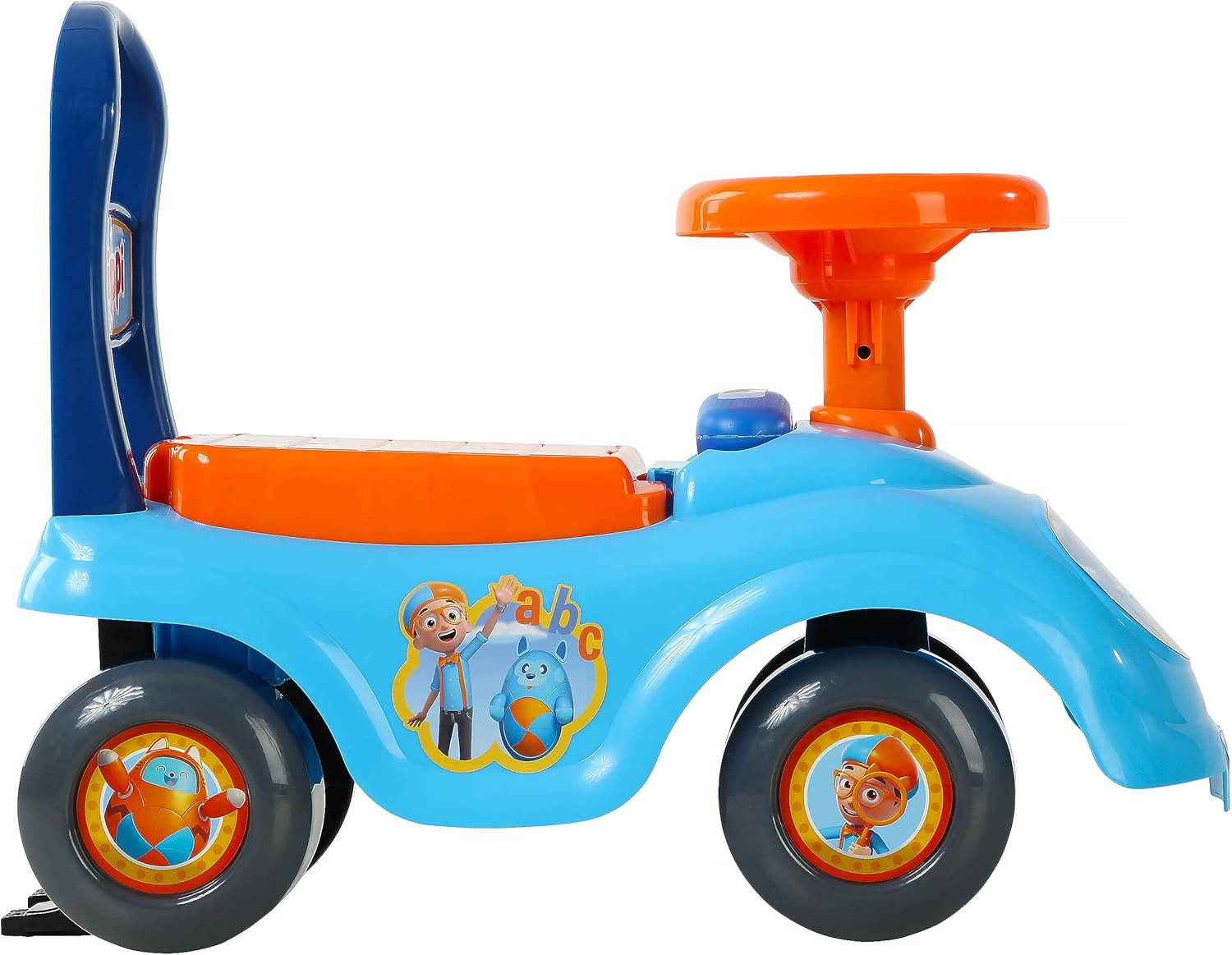 Dynacraft Blippi – Paseo de pie a suelo con funciones de juego interactivo para niños