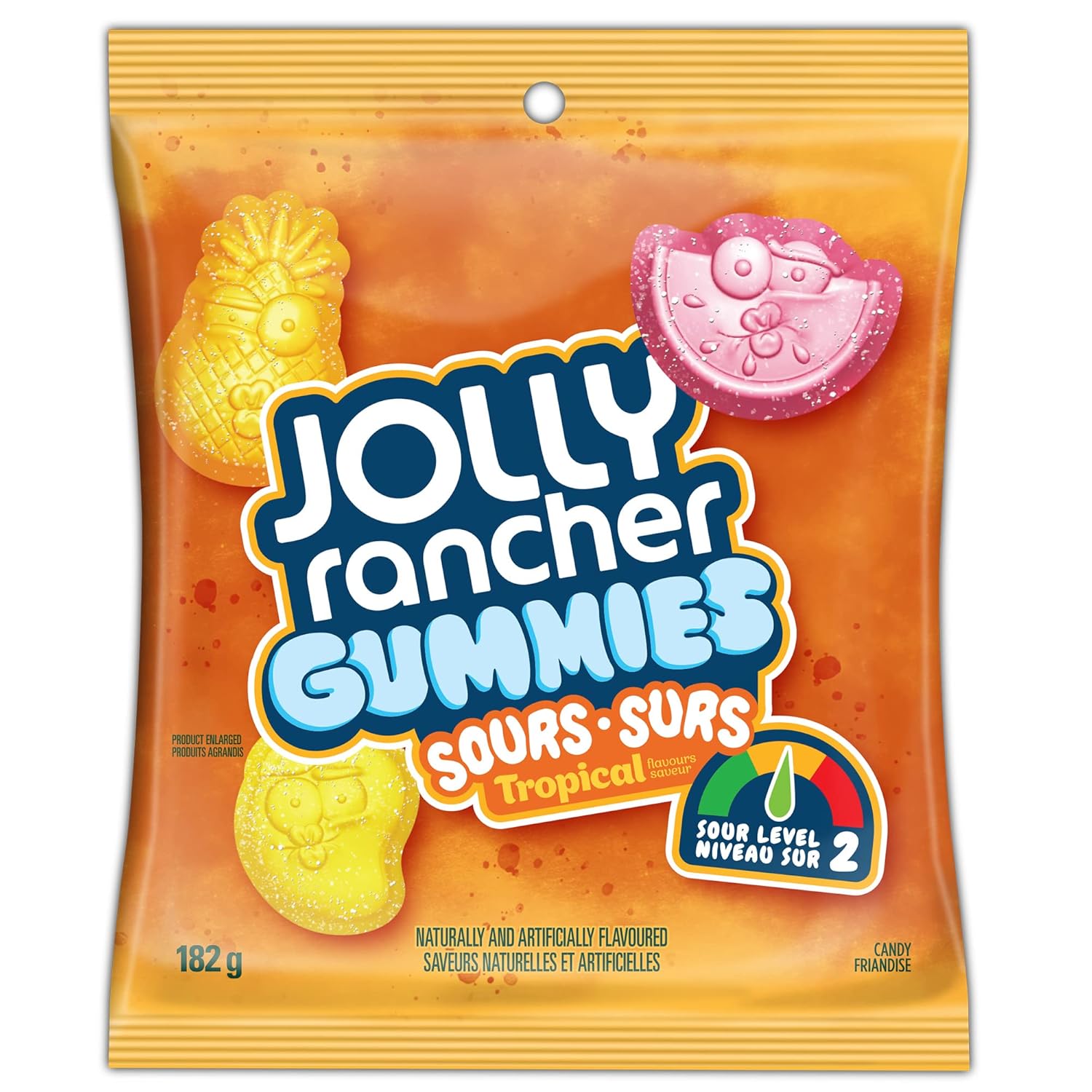 Jolly Rancher Gummies Sours, sabores tropicales, 182 g6.4 oz. (importado de Canadá)