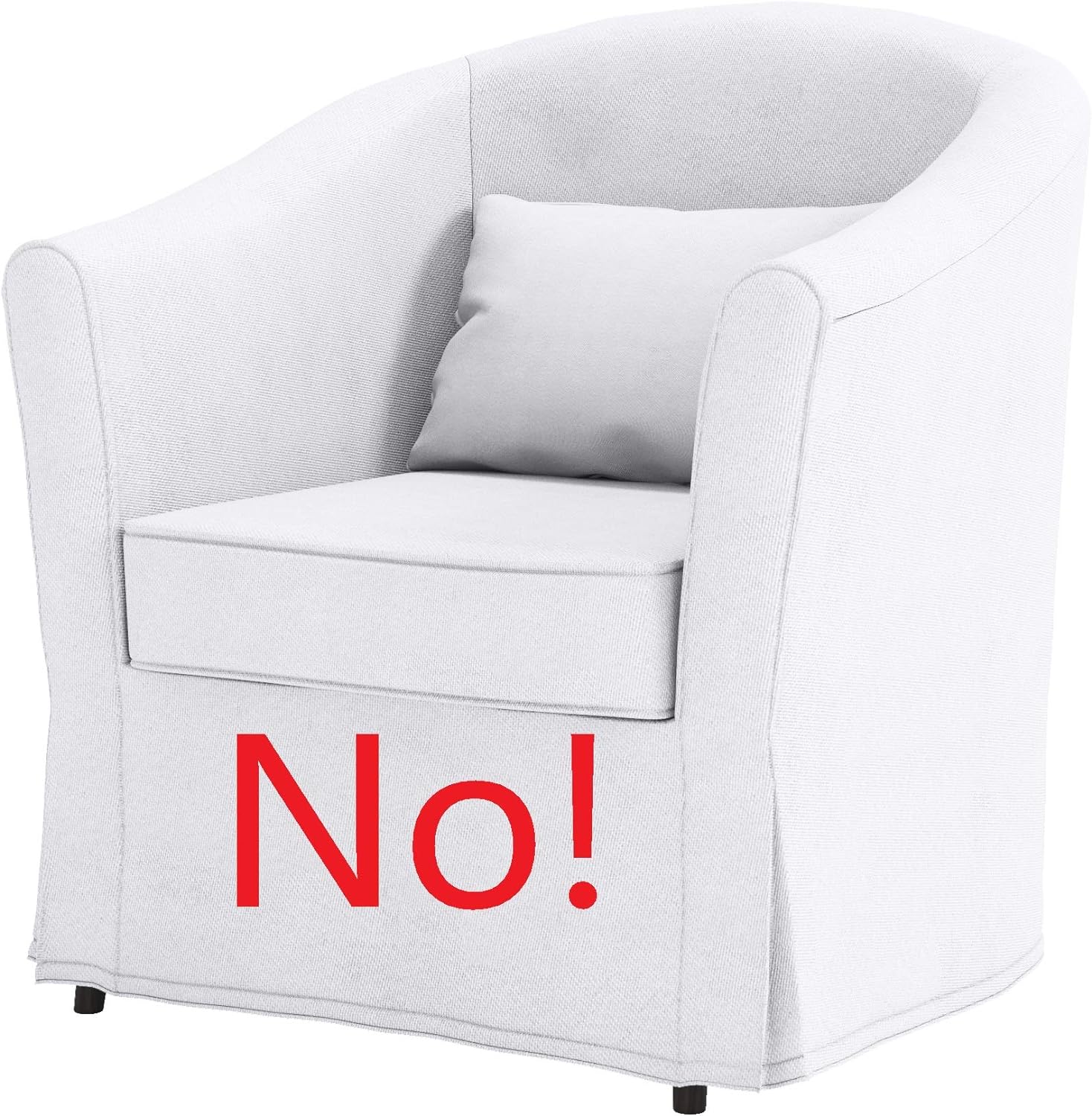 El repuesto de la funda de sofá está hecho a medida para el sillón de sofá IKEA Ektorp. Solo la funda. Funda de repuesto Ektorp (silla, poliéster