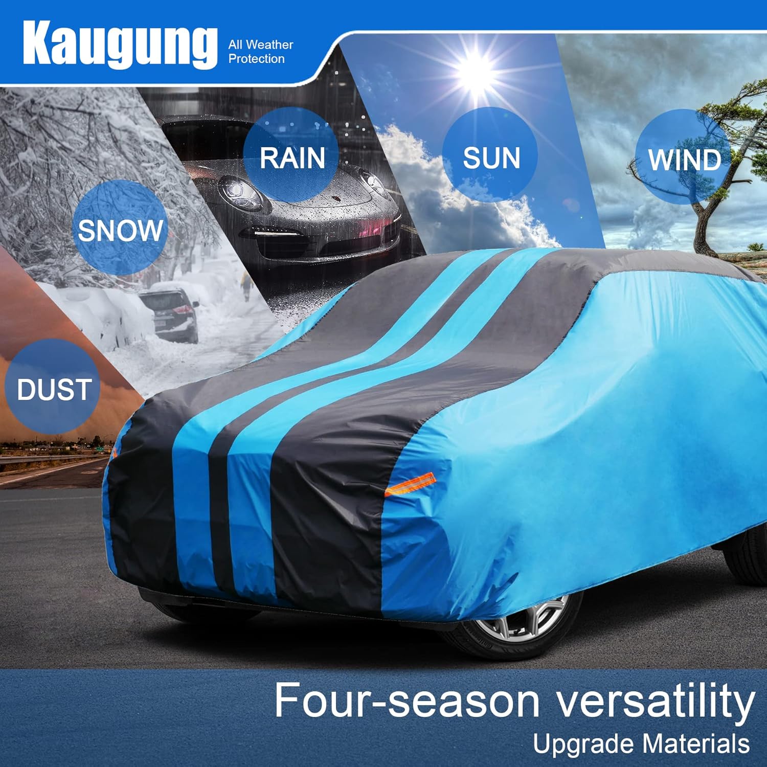 Funda impermeable para automóvil, ajuste personalizado, para Honda CRV (1995-2024), cubierta exterior completa para automóviles, ligera, resistente
