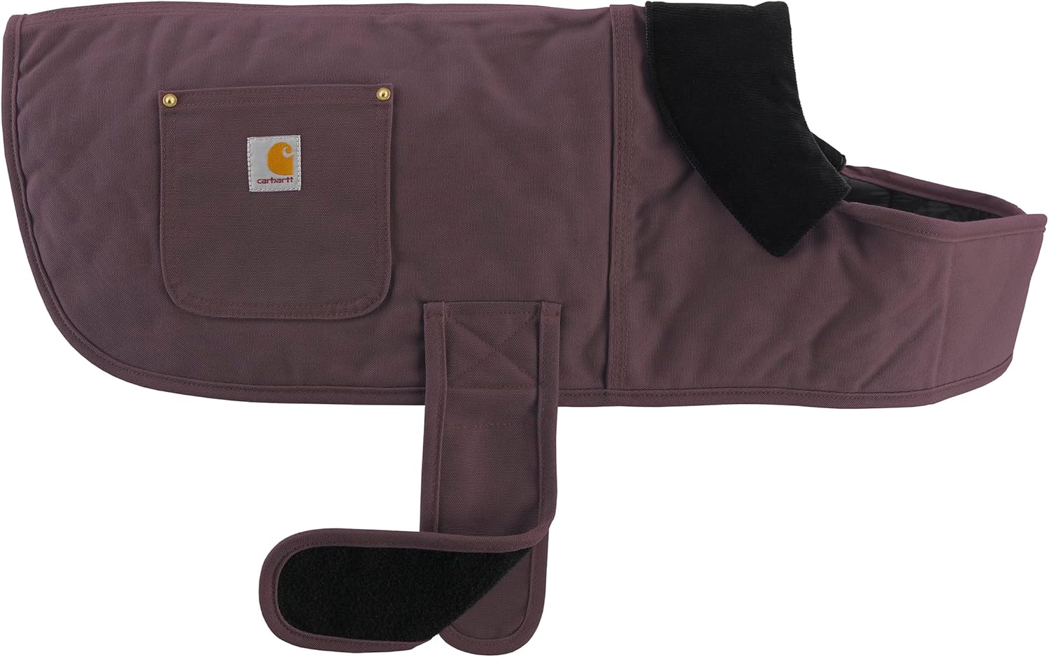 Carhartt Abrigo de perro aislado de pato firme, vino profundo, grande