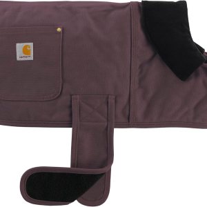 Carhartt Abrigo de perro aislado de pato firme, vino profundo, grande Carhartt Abrigo de perro aislado de pato firme, vino profundo, grande