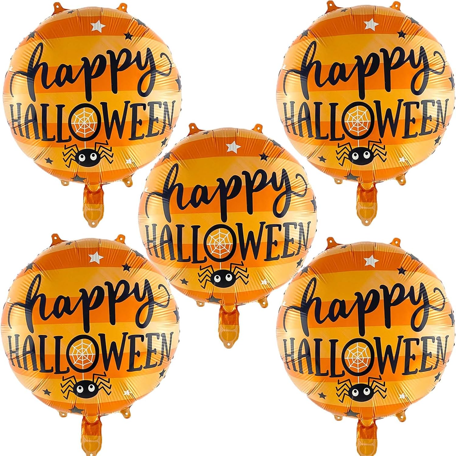 Globos de fuente de Halloween, globos de papel de aluminio de Halloween para suministros de fiesta temática de Halloween, decoraciones de fiesta de