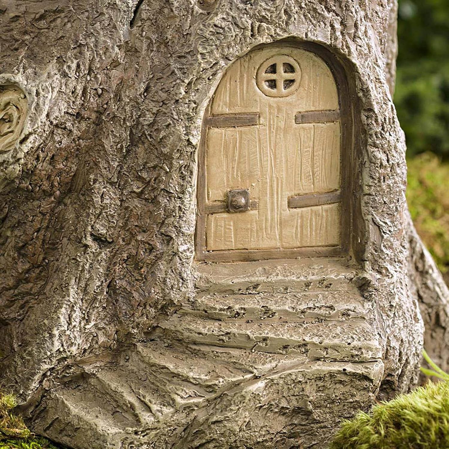 WDNM Baño de pájaros de poliresina, cuenco de baño para pájaros al aire libre, fuente de pedestal de resina para manualidades de patio, casa de