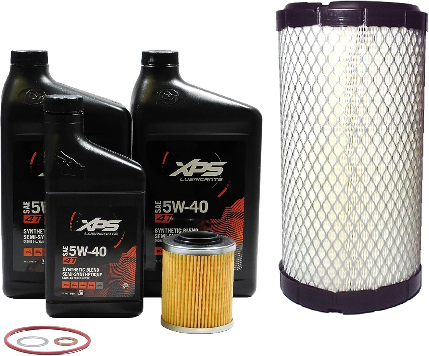 2016-2024 Can-Am Defender HD8 HD10 MAX PRO OEM 5W-40 Kit de servicio de mezcla C107
