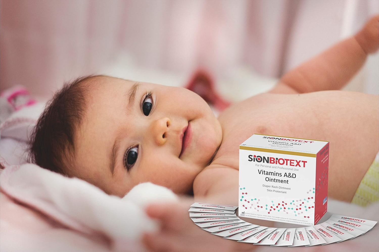 Ungüento A y D por Sion Biotext Baby Diaper Rash Vitamina A + D Crema curativa Original Hidratante Médico Terapia Intensiva Para Piel Seca e