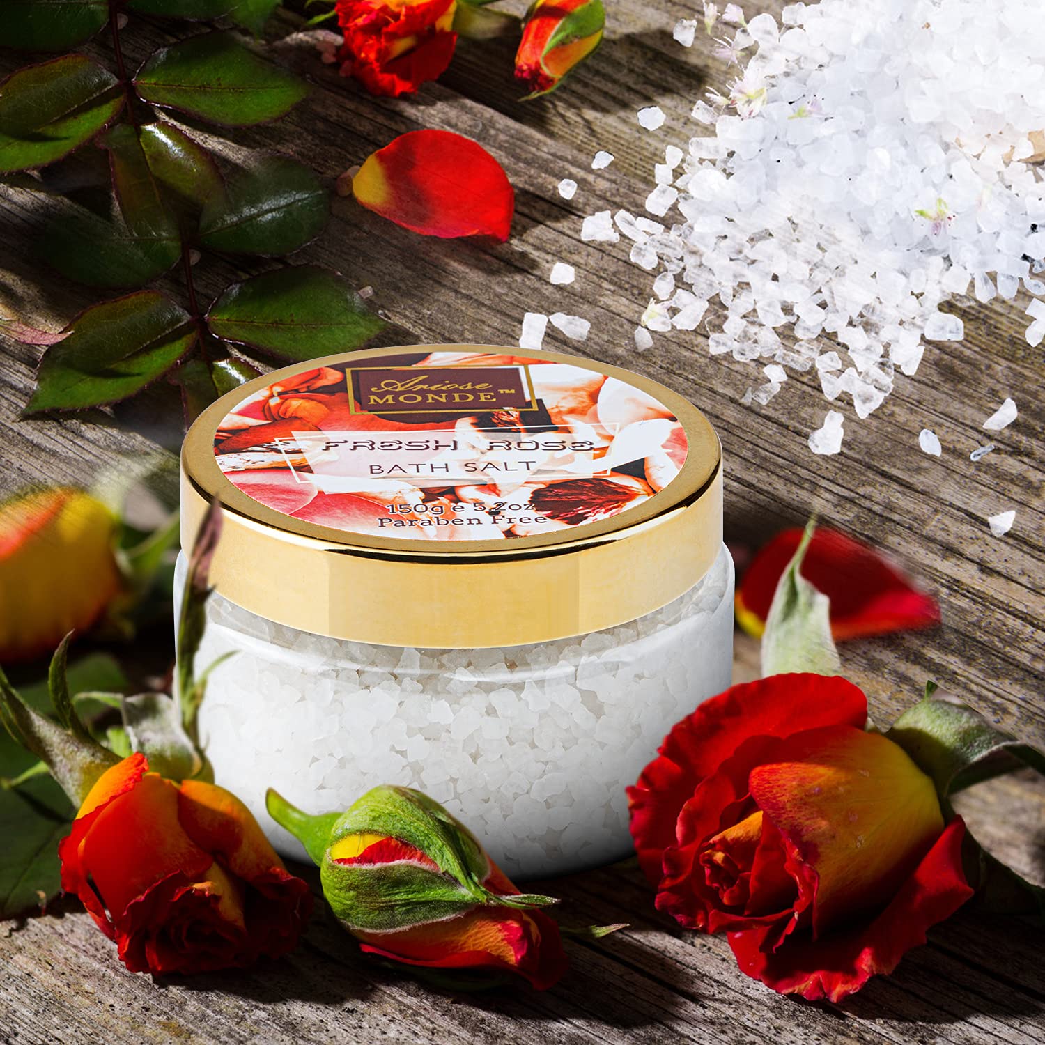 Juego de regalo para baño y cuerpo para mujeres y hombres, 10 cestas de regalo de spa con aroma a rosa fresca, incluye gel de ducha, baño de