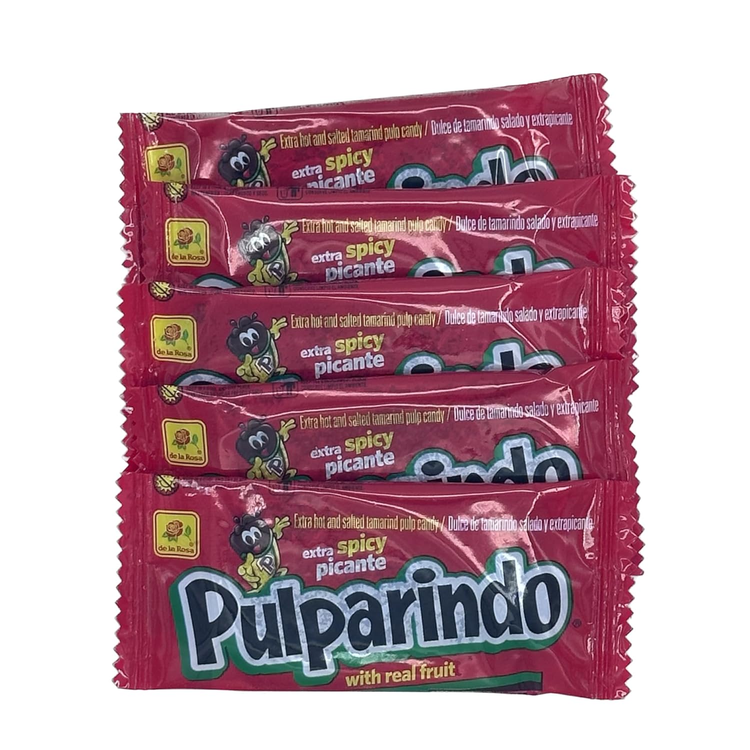 Pulparindo – Paquete variado de dulces mexicanos sabor a frutas originales, mango, sandía, extra picante 20 unidades en total, 5 de cada sabor y