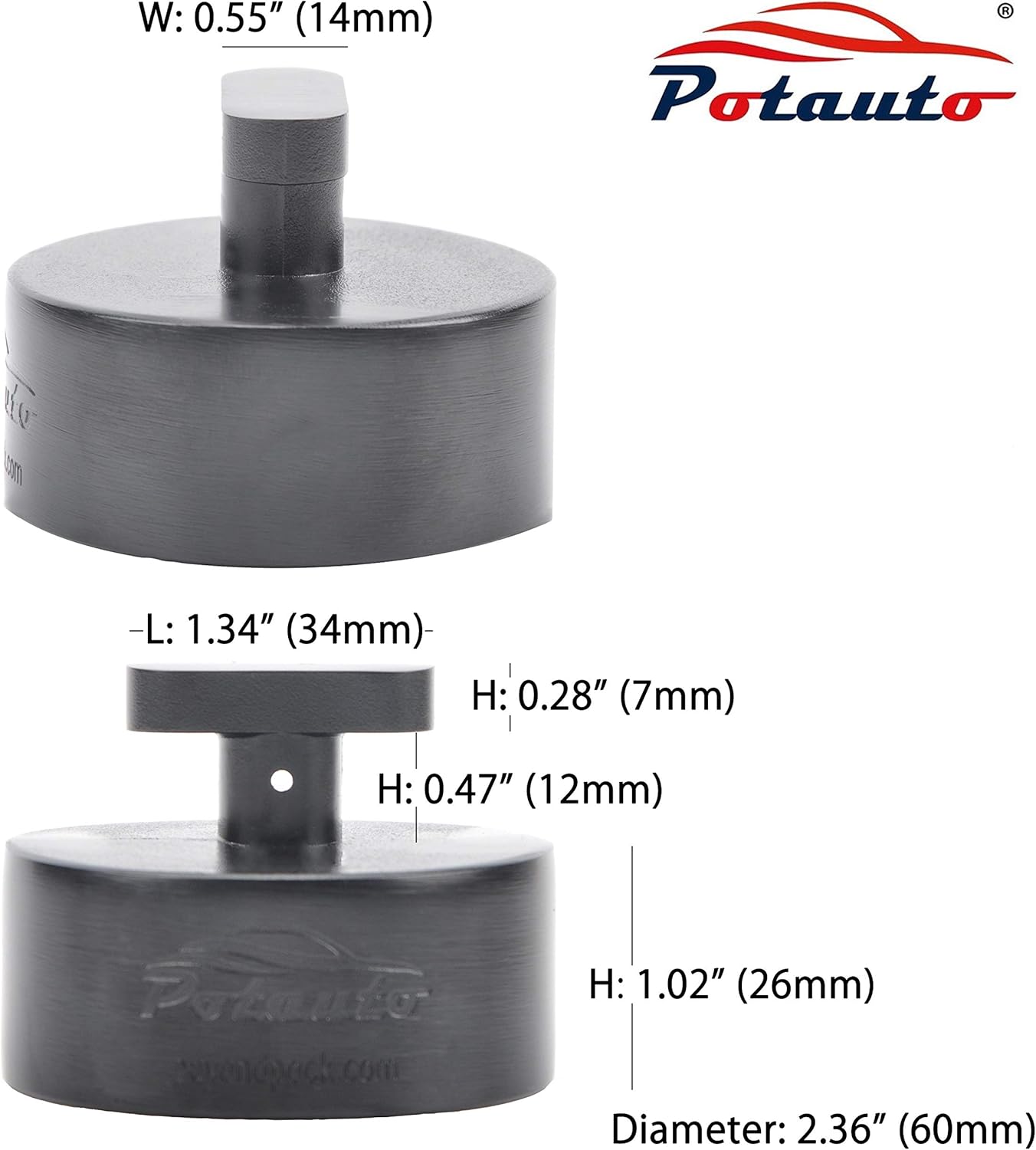 Soporte para Adaptador de Gato Universal de Aluminio para BMW Mini Cooper, Negro