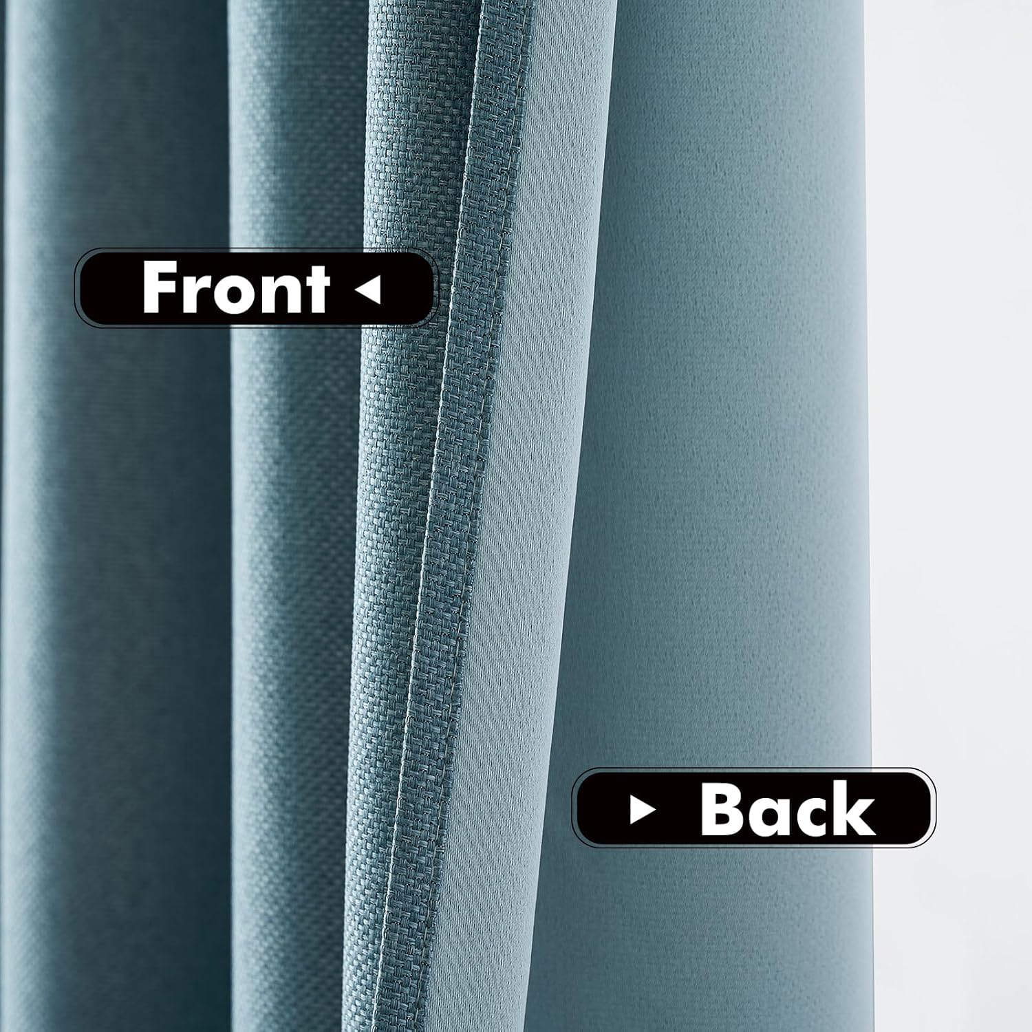 MIULEE Cortinas con textura de lino de 84 pulgadas de largo, paneles de cortina opacas para dormitoriosala de estar, cortinas con aislamiento