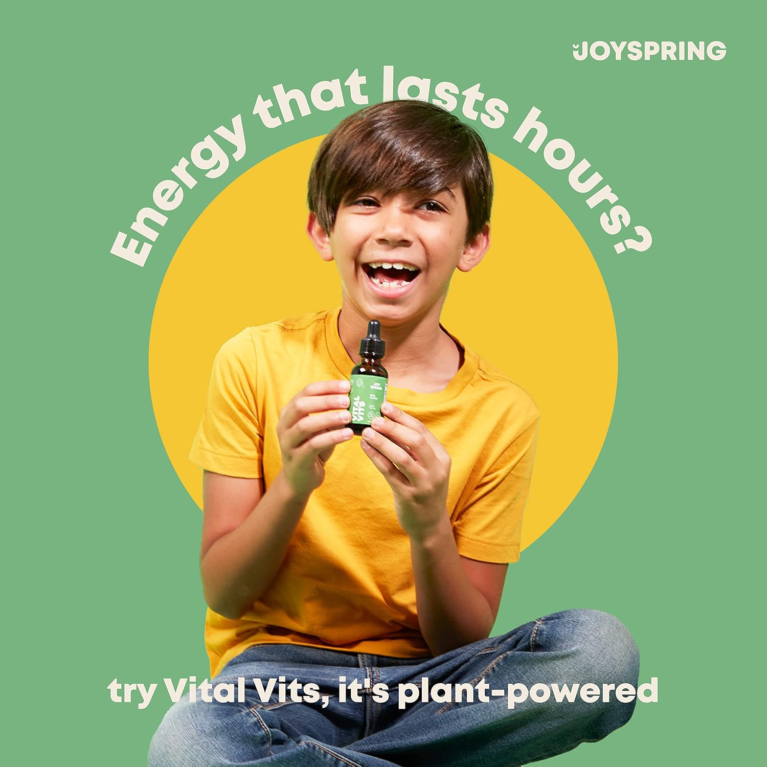 JoySpring Gotas de vitamina D para niños pequeños para apoyar el crecimiento y multivitamínico diario con raíz de bardana y saúco para niños
