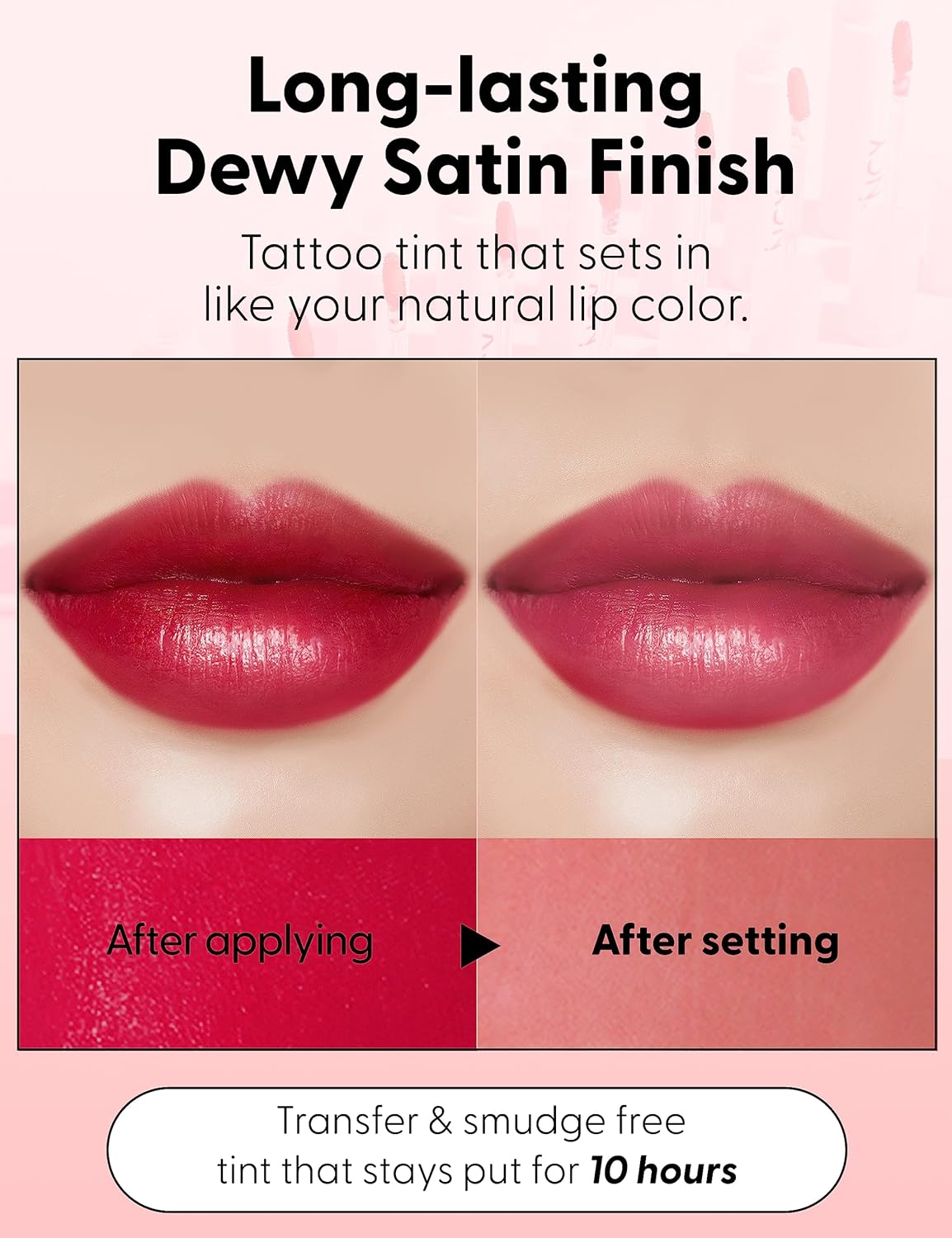 It’S SKIN Tincy – Tinte de labios semimate para todo el día, 0.13 onzas (05 Manhattan Cherry), sin transferencia, acabado satinado suave,
