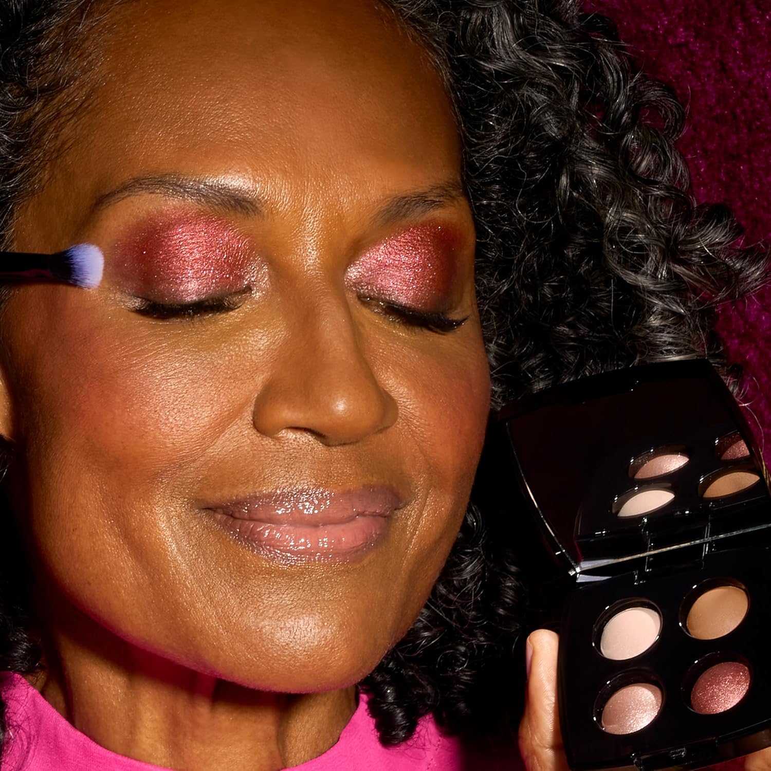 LAURA GELLER NEW YORK Sombra de ojos horneada, tonos tropicales, a prueba de arrugas y manchas, 4 sombras de ojos pigmentadas, aspecto natural