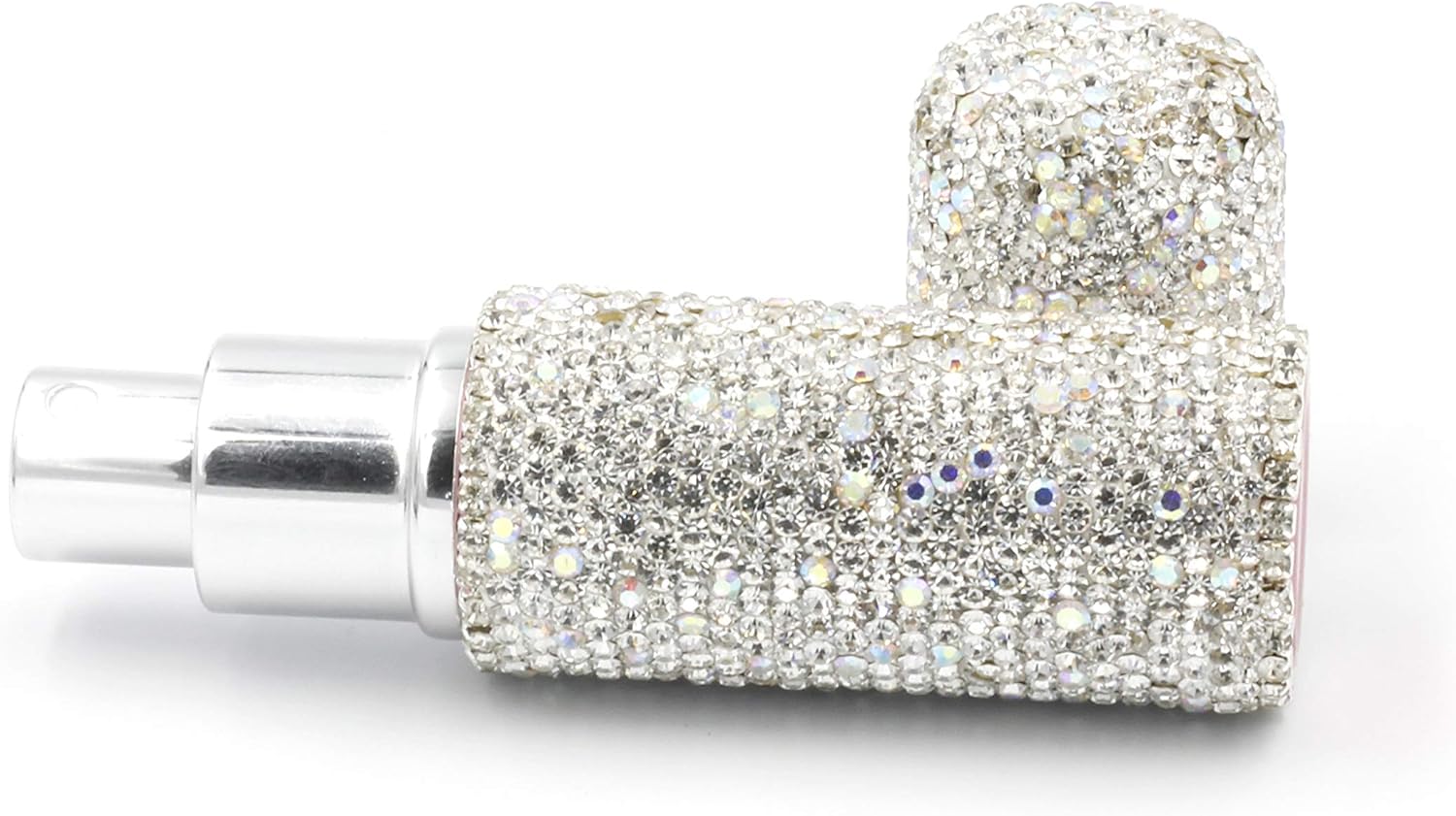 Botella de spray portátil vacía con diamantes de imitación, botella de spray de perfume cosmético botella de aceite esencial botella de perfume de