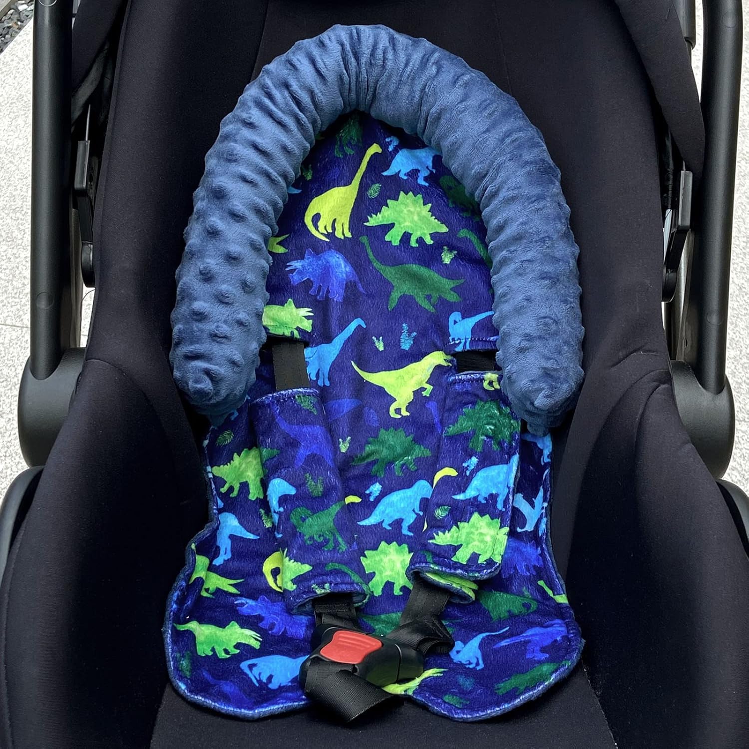 TANOFAR Soporte para la cabeza del asiento del automóvil para bebé, inserto de asiento de automóvil para niños, cojín suave para asiento de