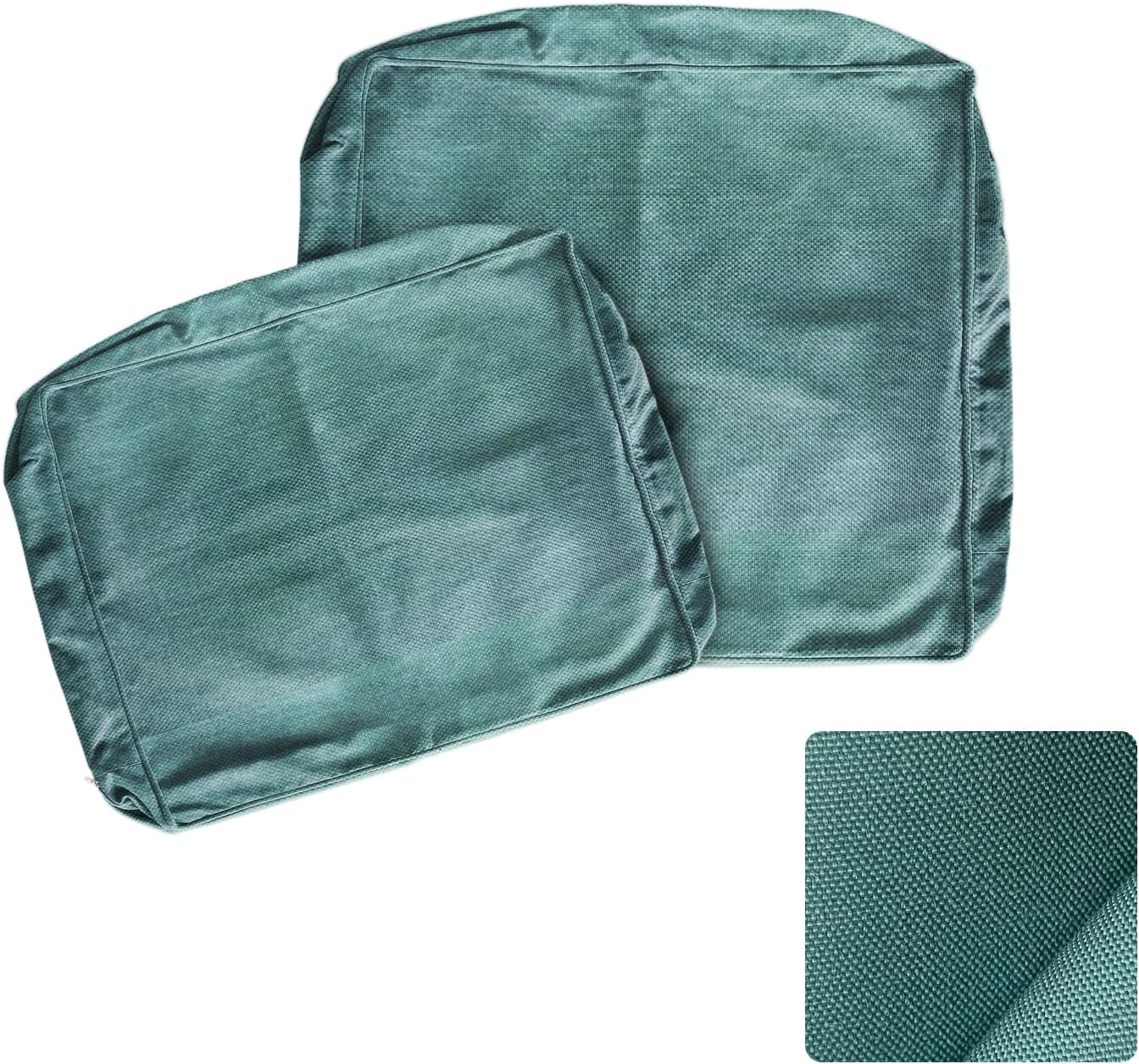 ARTPLAN Fundas de asiento profundo para exteriores, fundas para respaldo de asiento de patio, solo 24 x 24 x 6 pulgadas, 18 x 24 pulgadas, olefina,