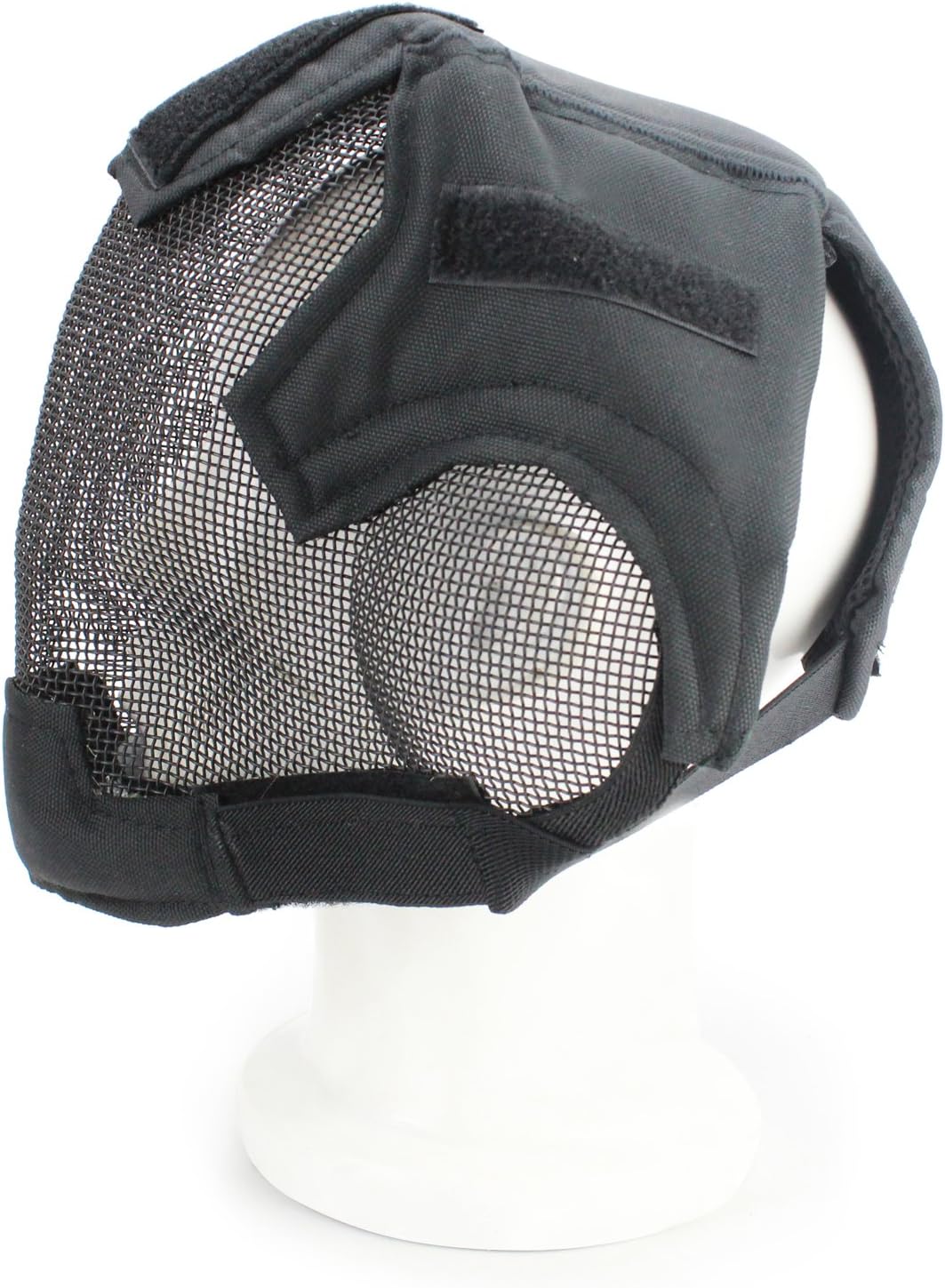 Airsoft – Máscara de cercado de cara completa con protección para los oídos, máscara protectora de malla de acero para juego de guerra, cosplay,