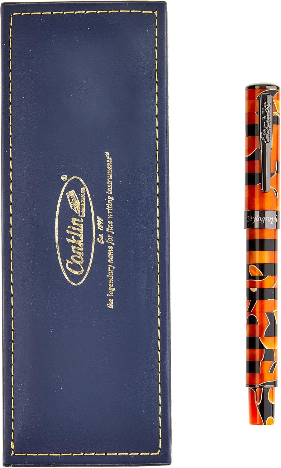 Conklin Estilografo Mosaico Pluma estilográfica NaranjaNegro- S